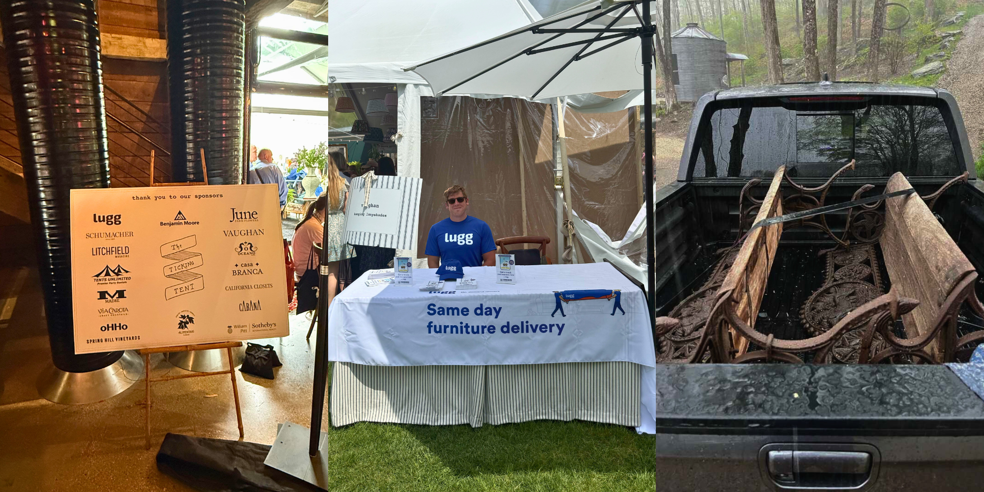 How Lugg brought on-demand delivery to the Ticking Tent event in New Preston, Connecticut.